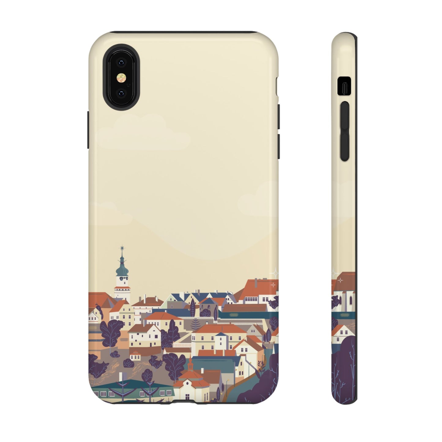 Artistic Phone Case - Charming Village Design