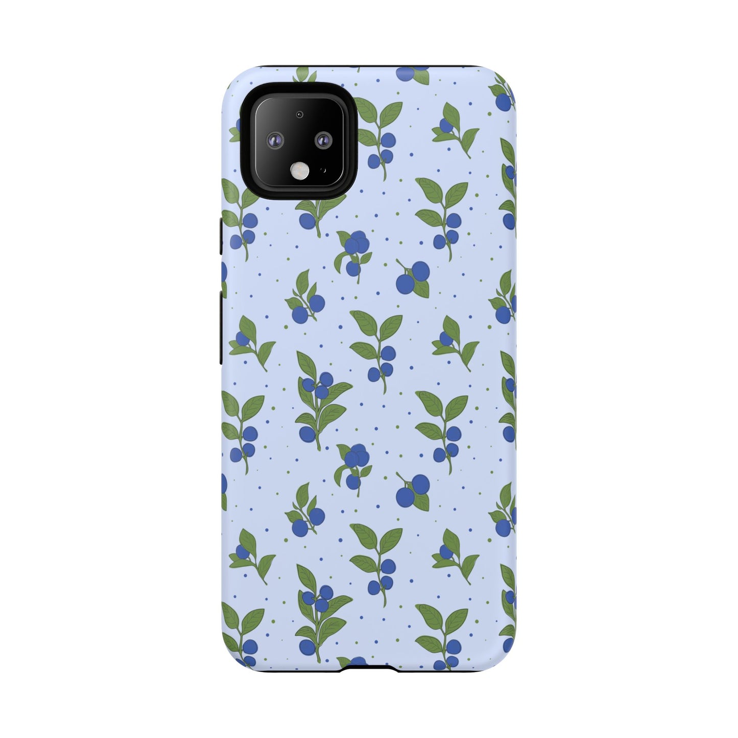 Floral Tough Phone Case - Blueberry Blossom Design