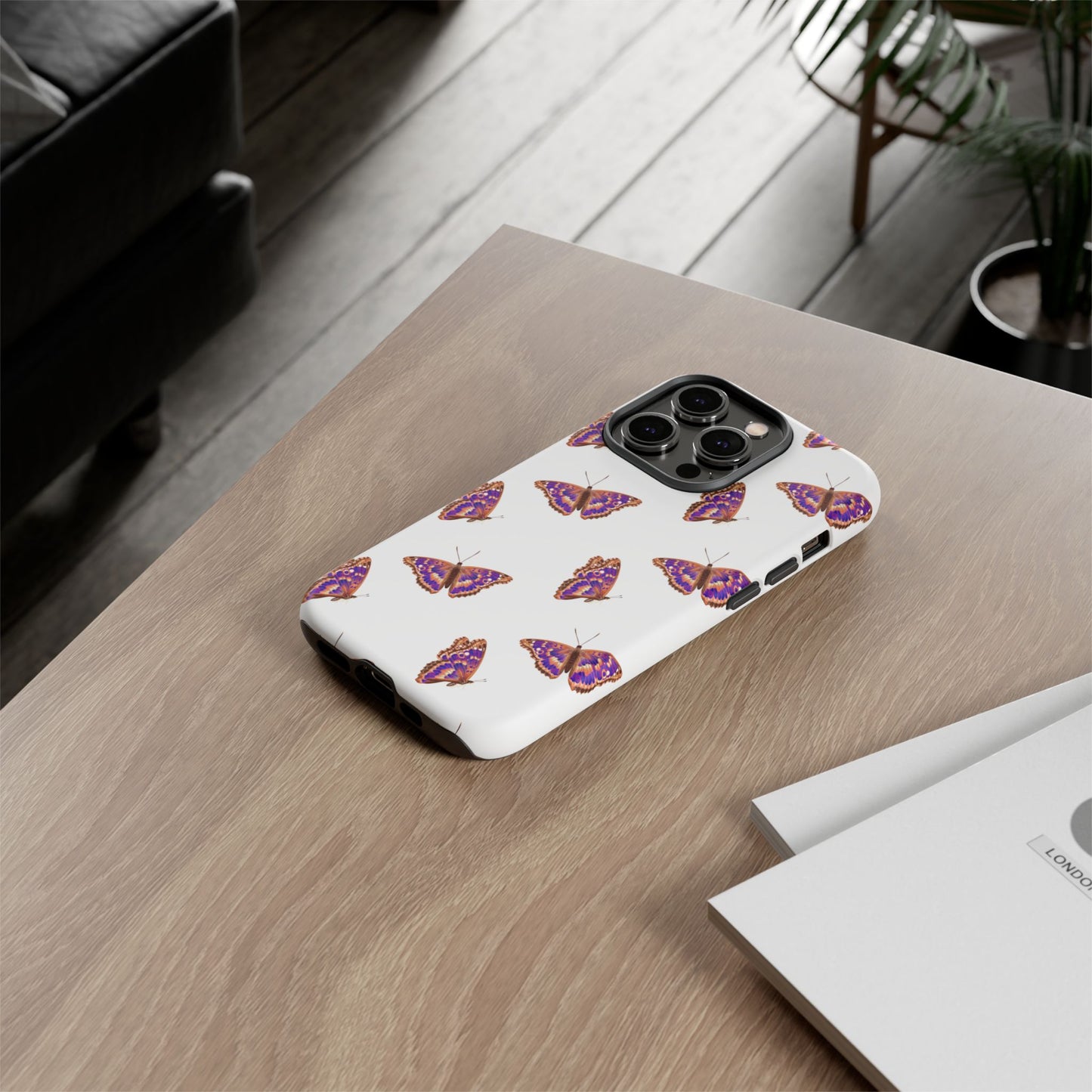 Butterfly Print Phone Case - Tough Case For Stylish Protection