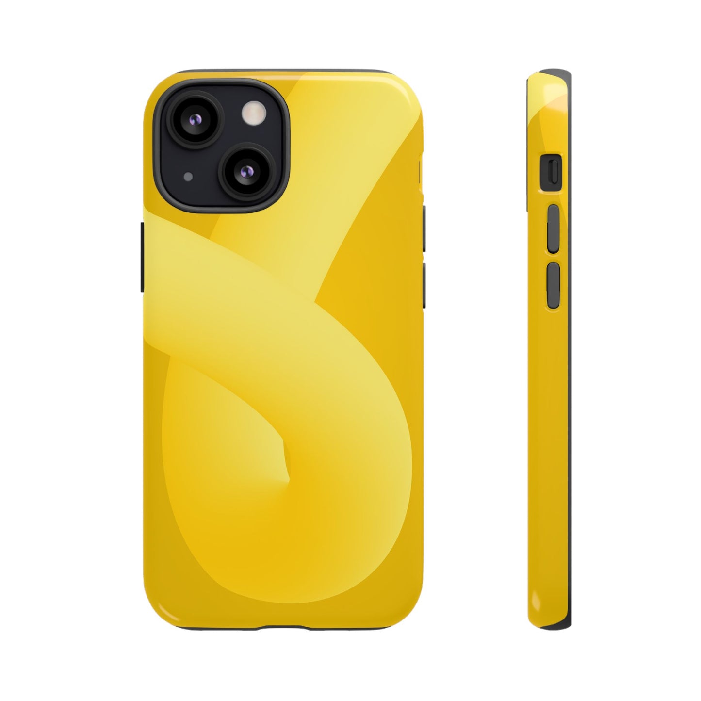 Stylish Tough Phone Case - Modern Yellow Design for Ultimate Protection