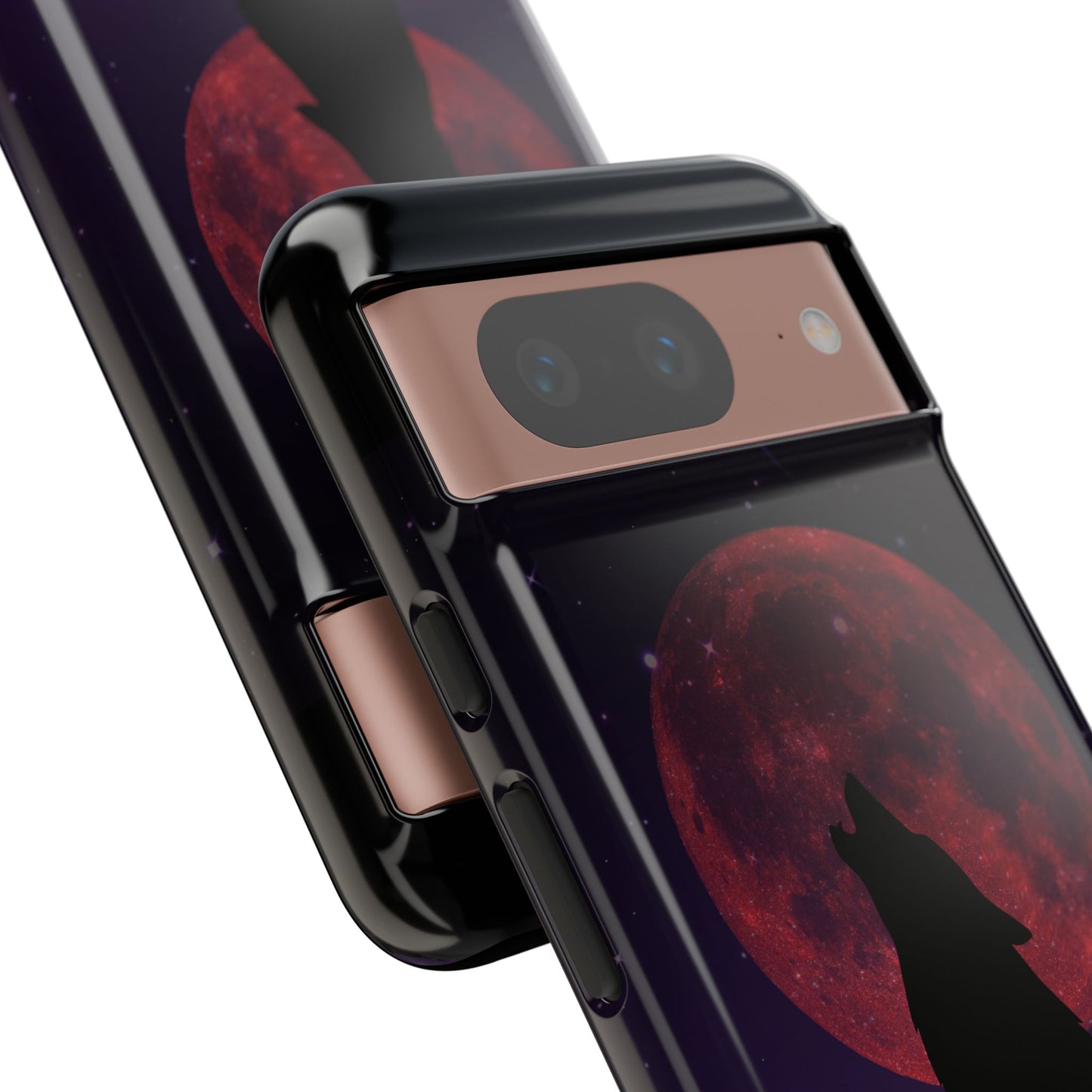 Wolf Howling at Blood Moon Phone Case - Tough & Stylish Protector