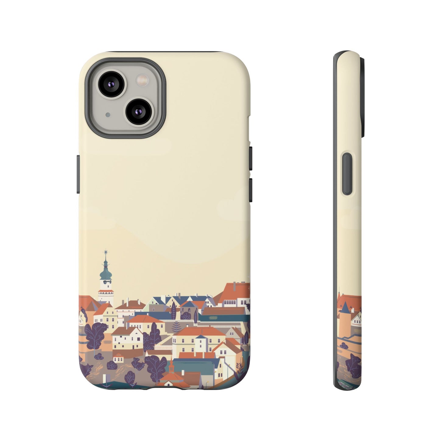 Artistic Phone Case - Charming Village Design