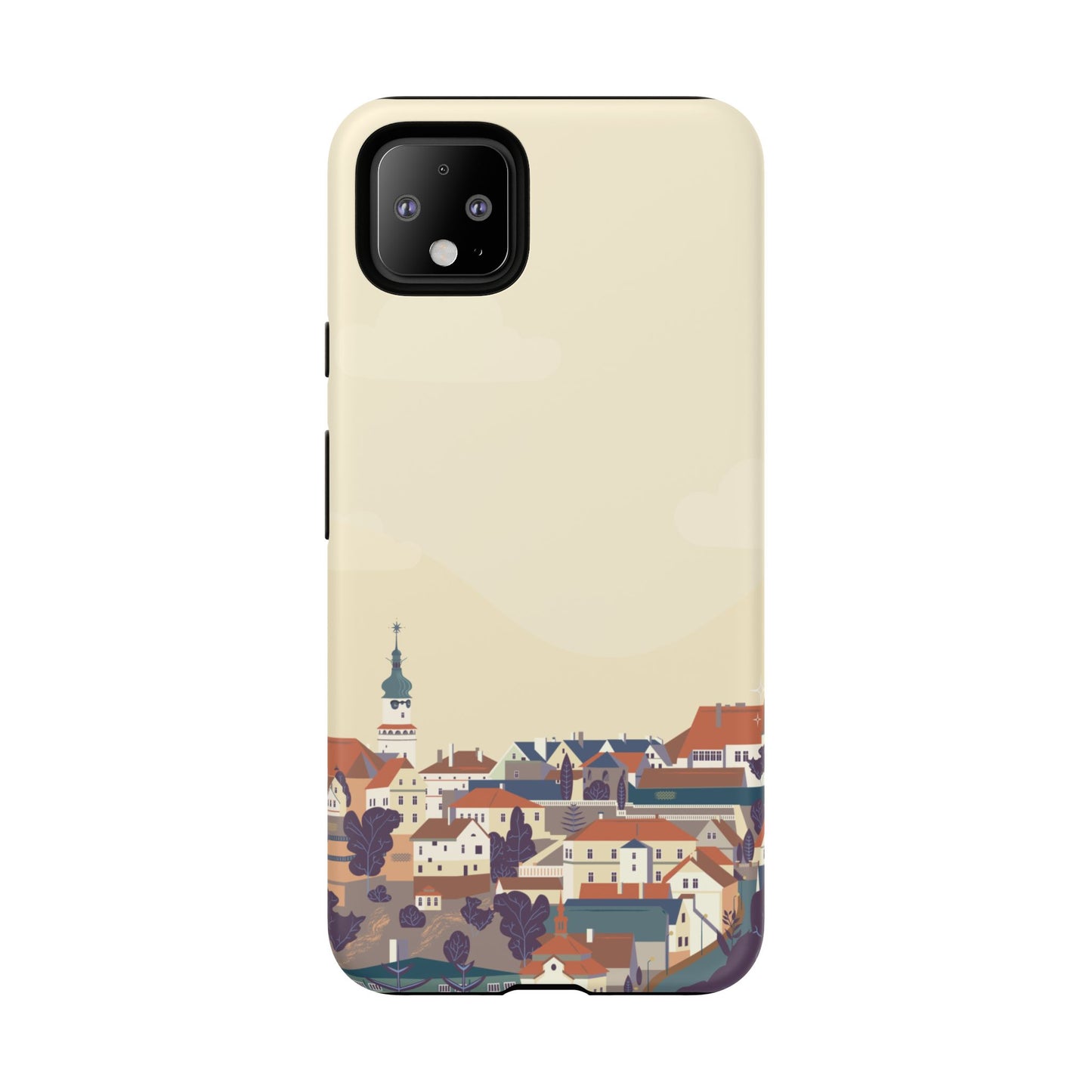 Artistic Phone Case - Charming Village Design