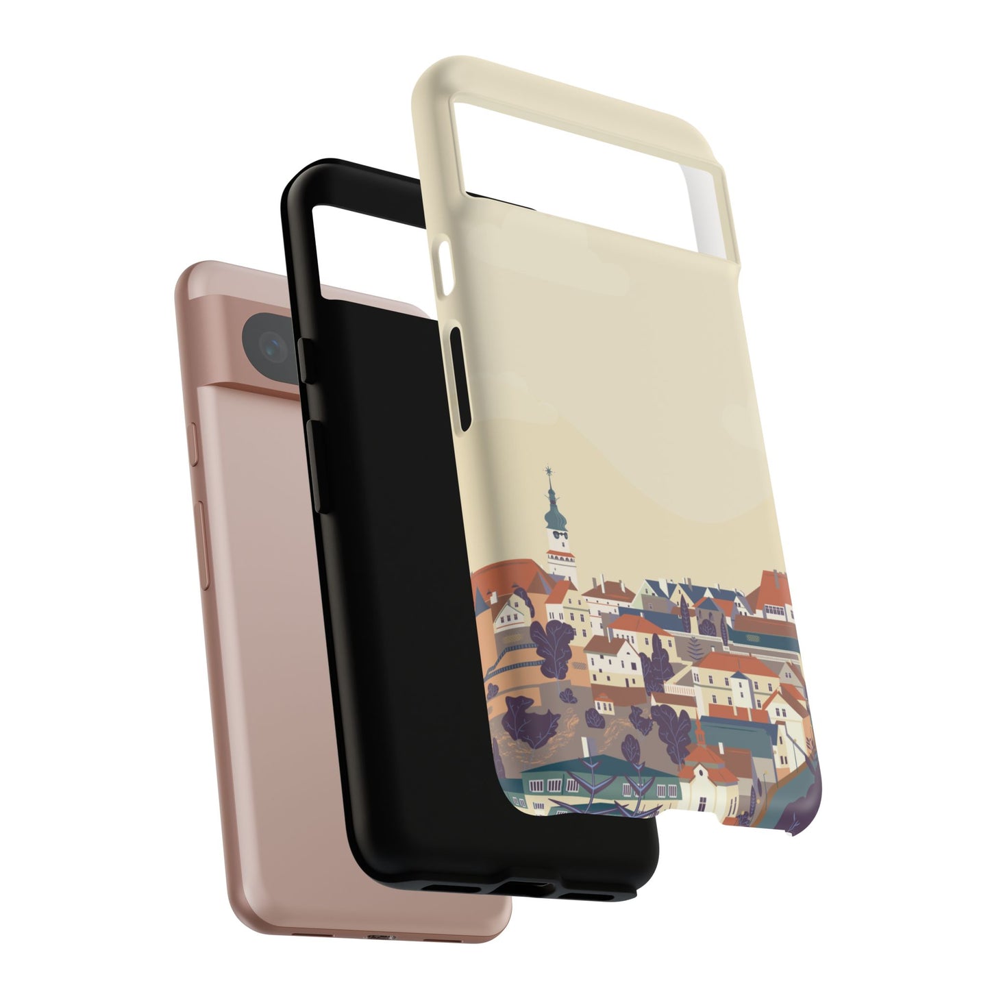 Artistic Phone Case - Charming Village Design