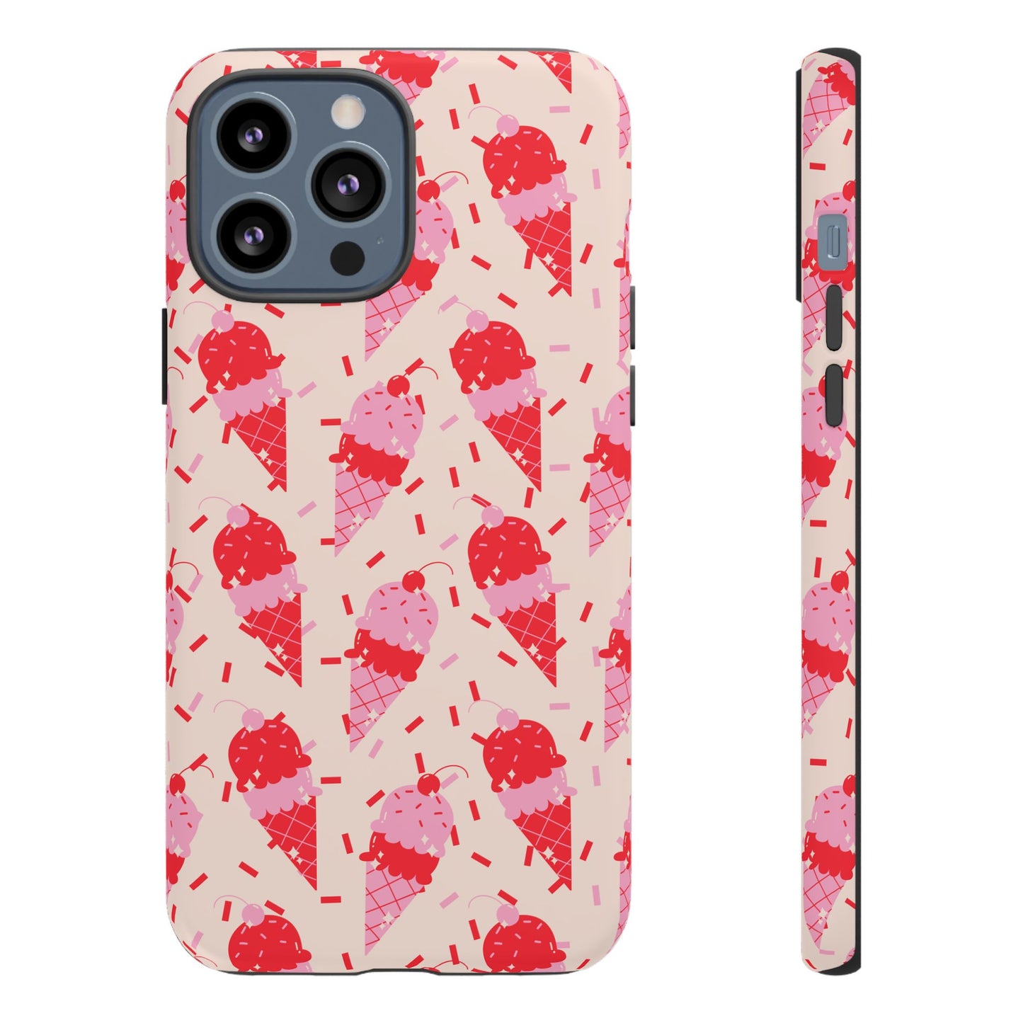 Ice Cream Phone Case - Cute Tough Cases for Ice Cream Lovers, Fun Summer Accessory, Birthday Gift, Colorful iPhone Cover