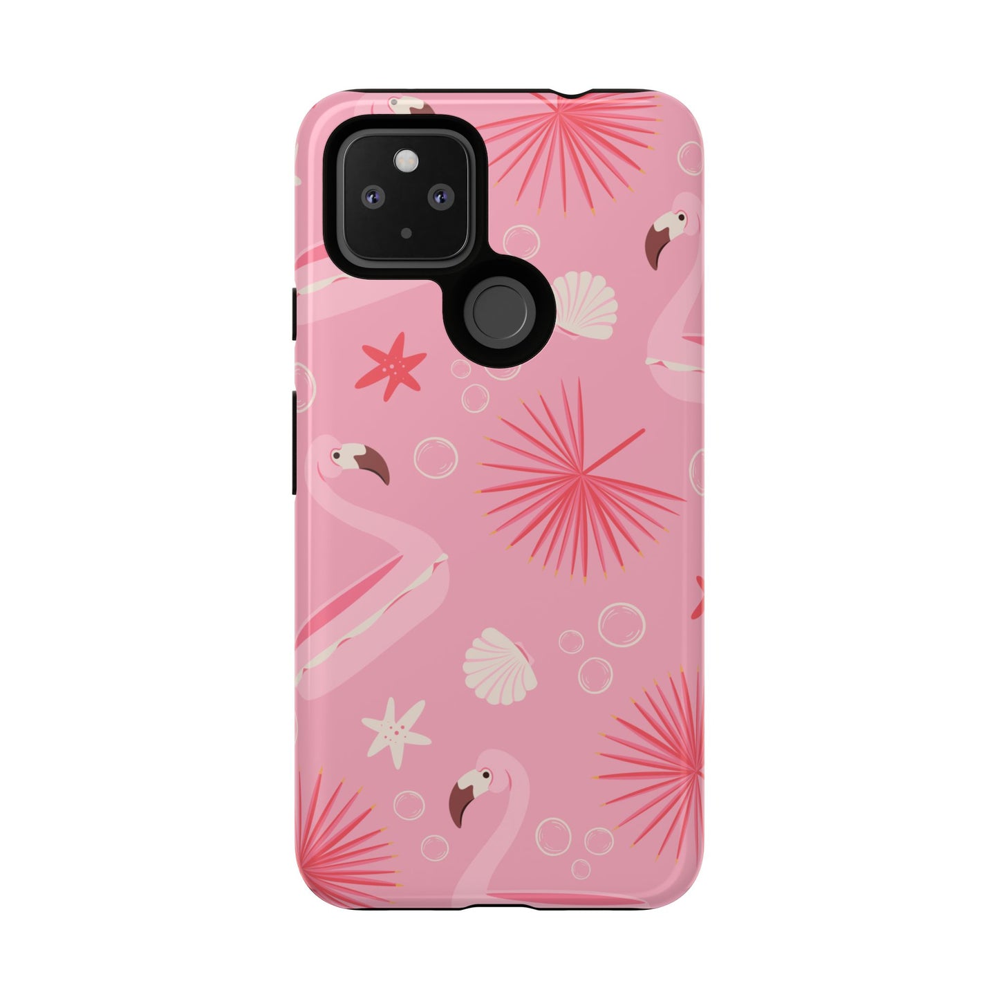 Tough Cases: Tropical Flamingo Phone Case for Summer Vibes
