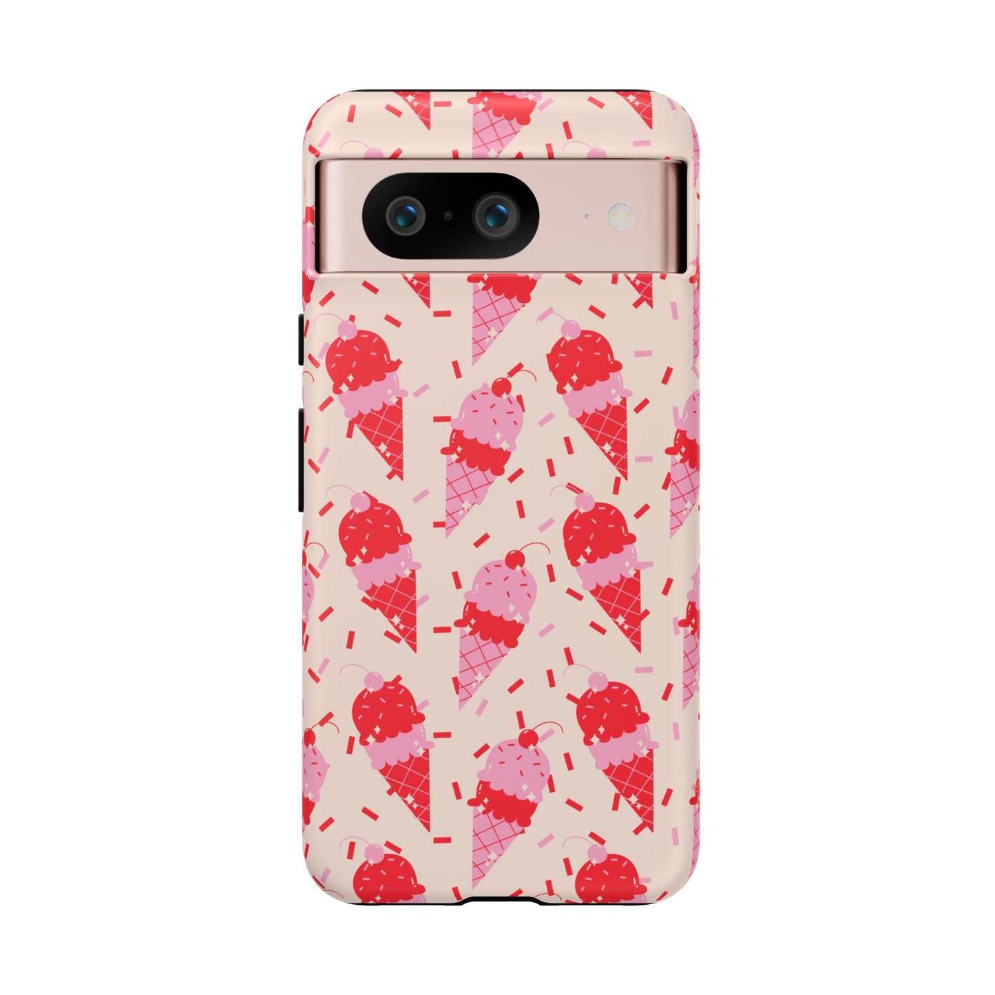 Ice Cream Phone Case - Cute Tough Cases for Ice Cream Lovers, Fun Summer Accessory, Birthday Gift, Colorful iPhone Cover