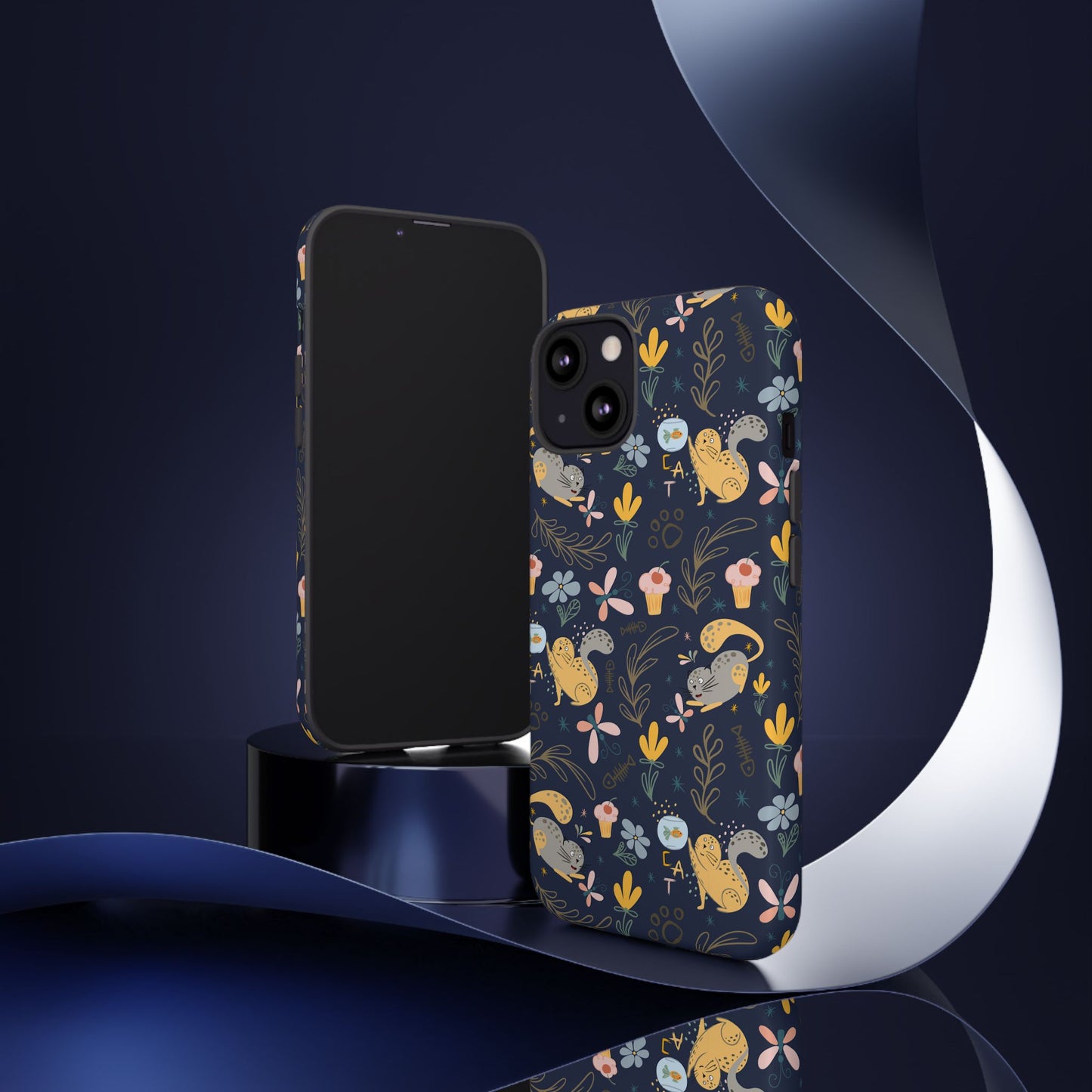 Cat-Themed Tough Phone Case - Tough Case For Stylish Protection