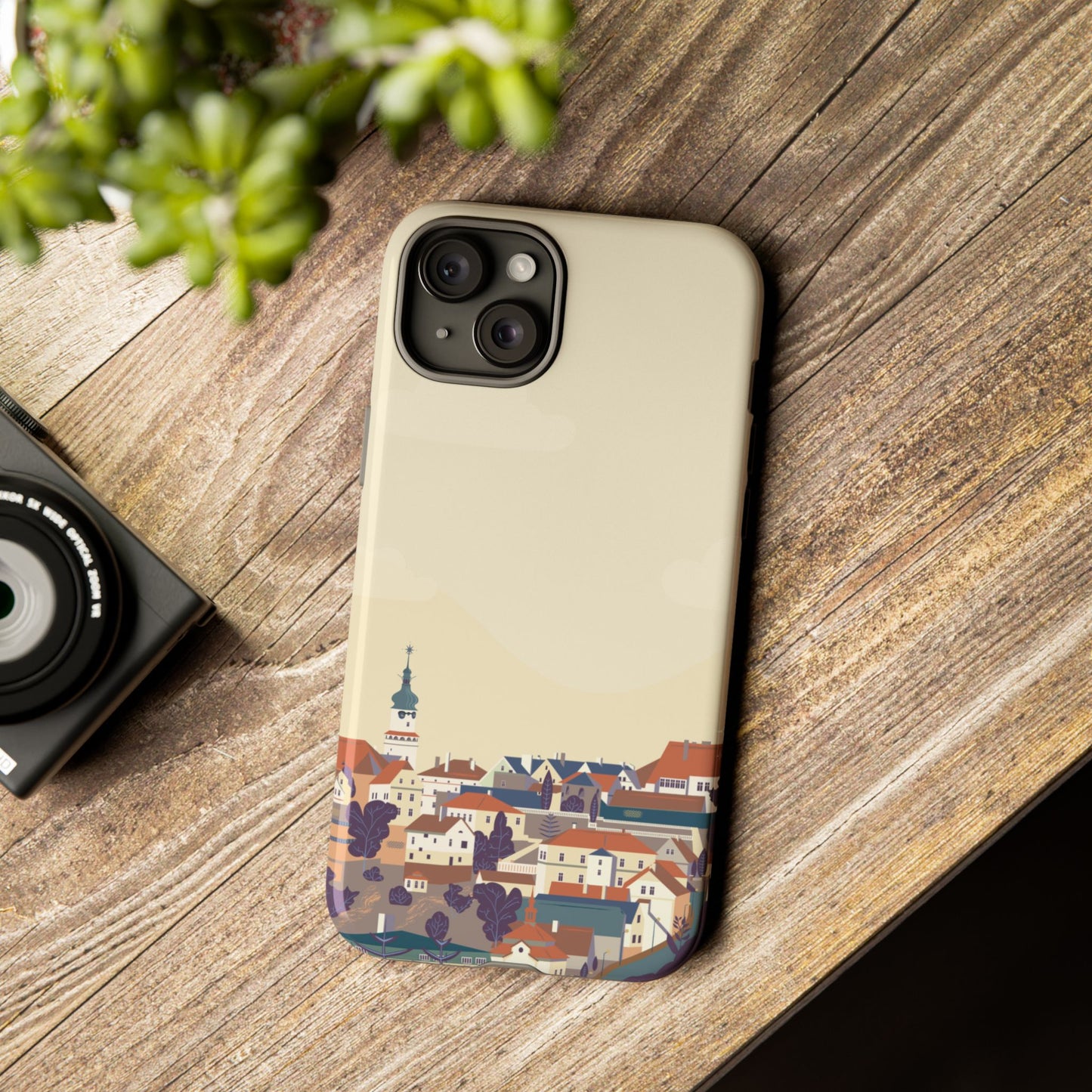 Artistic Phone Case - Charming Village Design