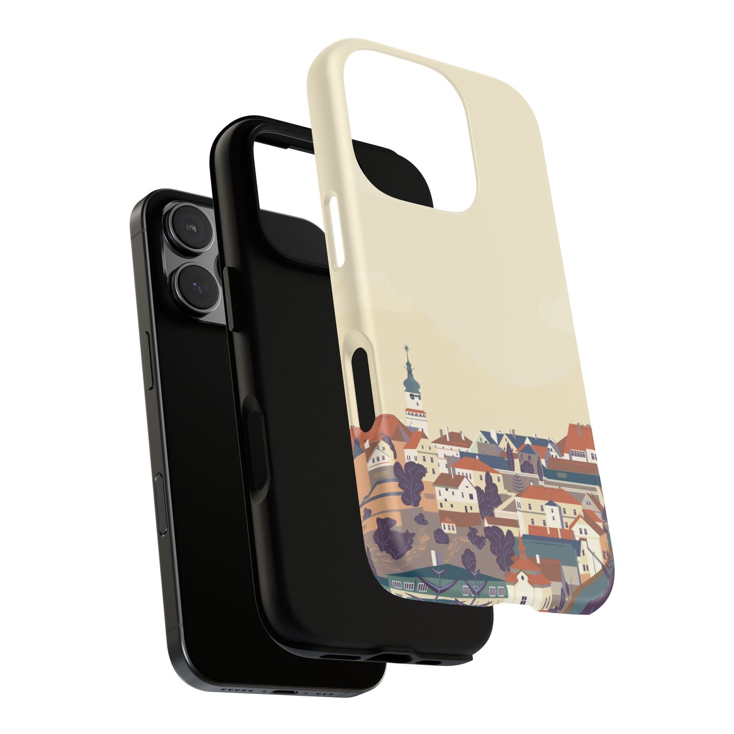 Artistic Phone Case - Charming Village Design
