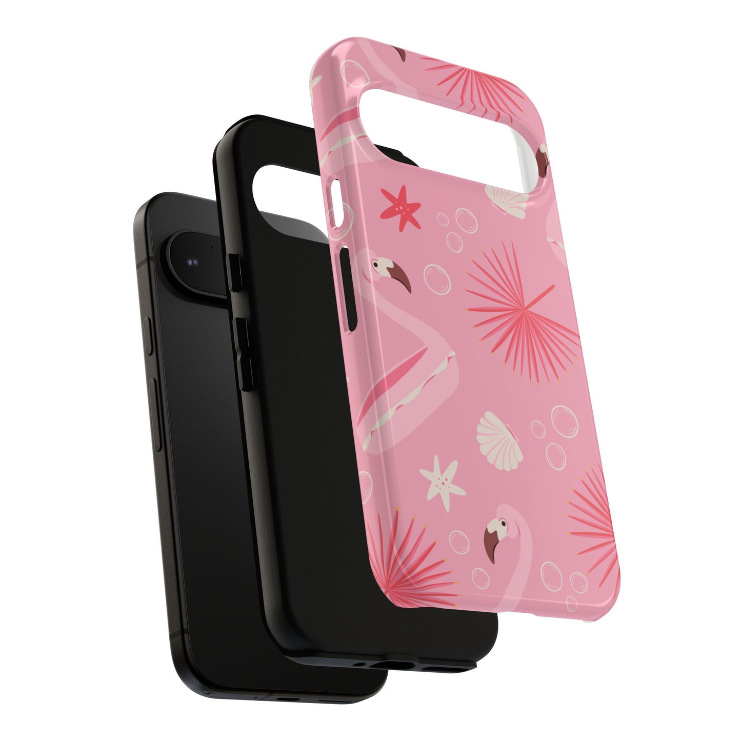 Tough Cases: Tropical Flamingo Phone Case for Summer Vibes