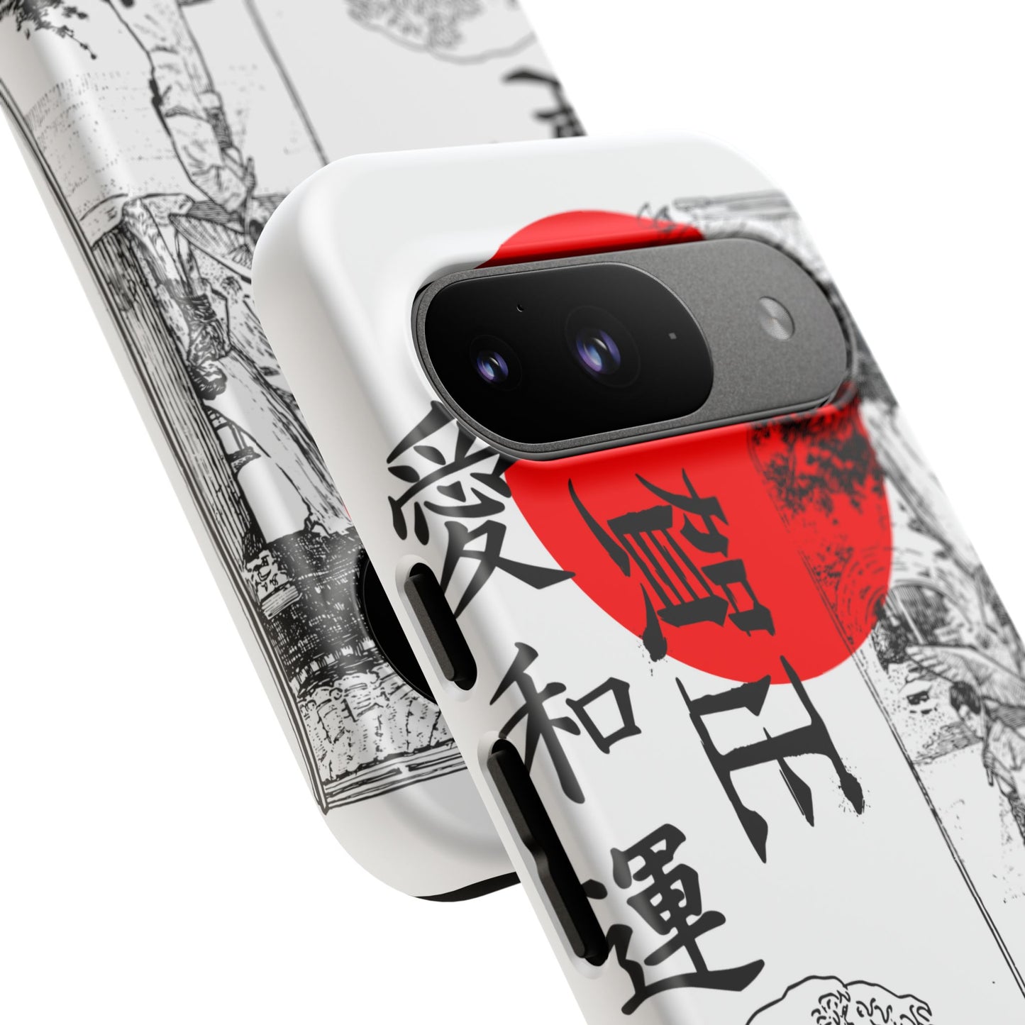 Japanese Zen Art Phone Case - Tough Cases with Wave Design