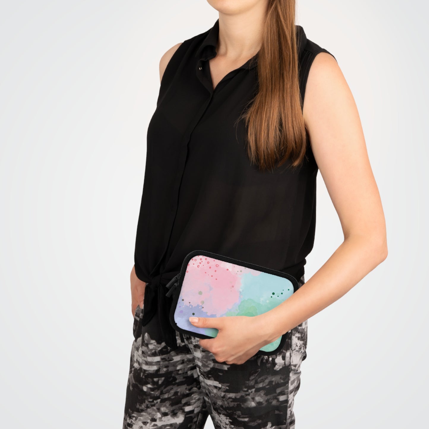 Abstract Watercolor Laptop Sleeve – Colorful and Stylish Protection