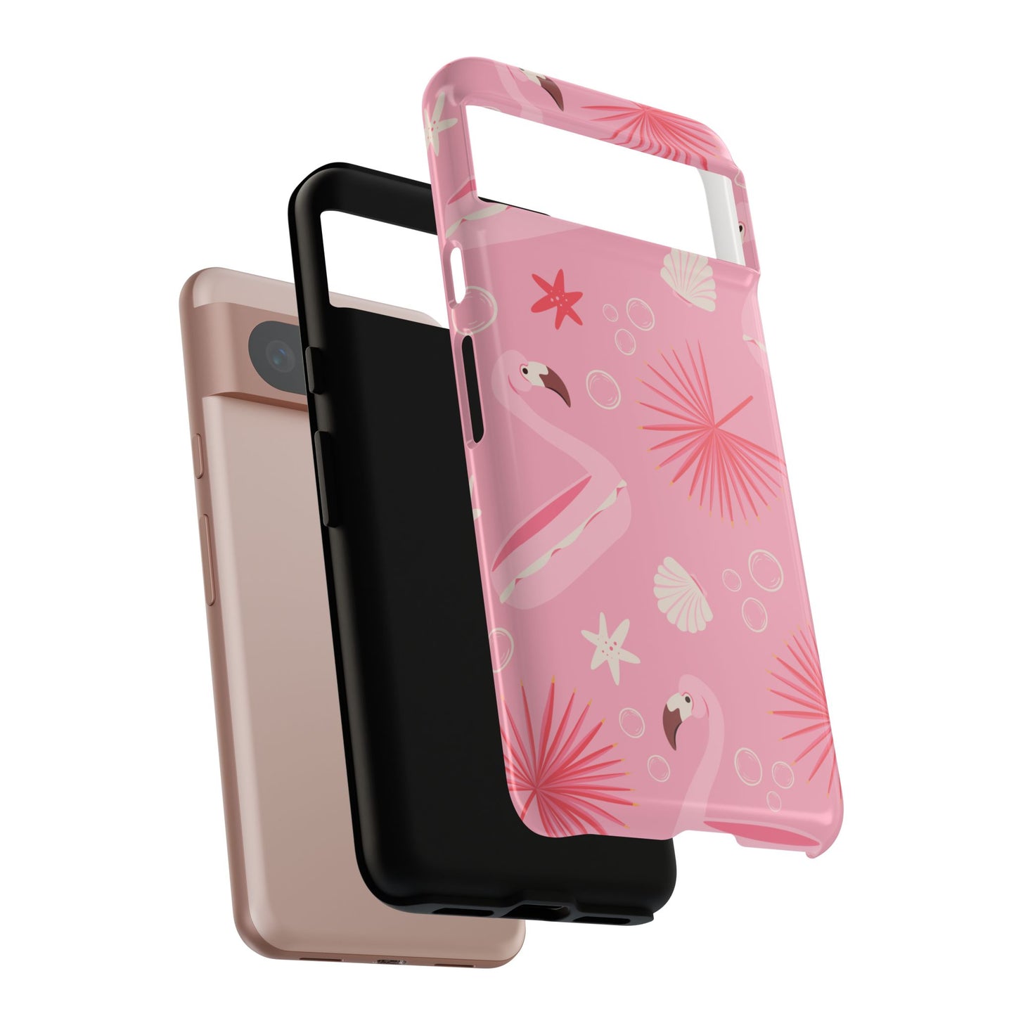Tough Cases: Tropical Flamingo Phone Case for Summer Vibes