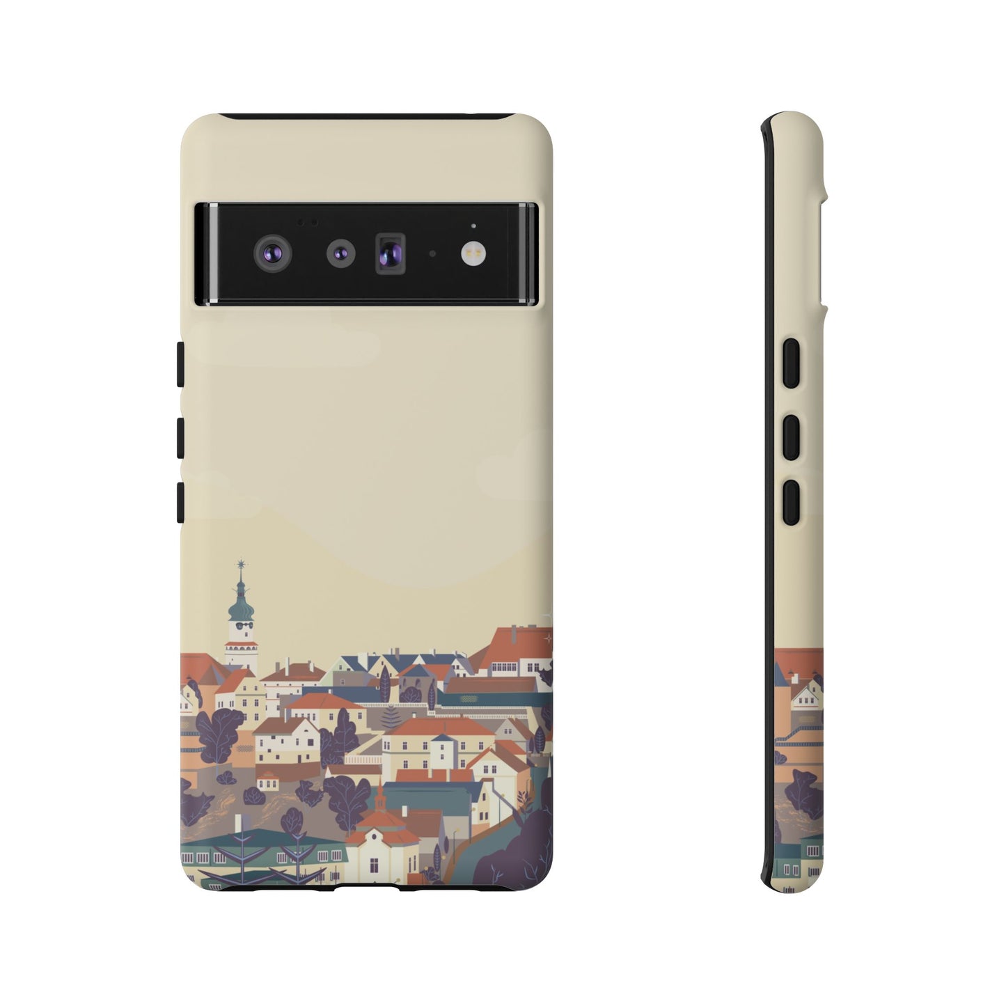 Artistic Phone Case - Charming Village Design