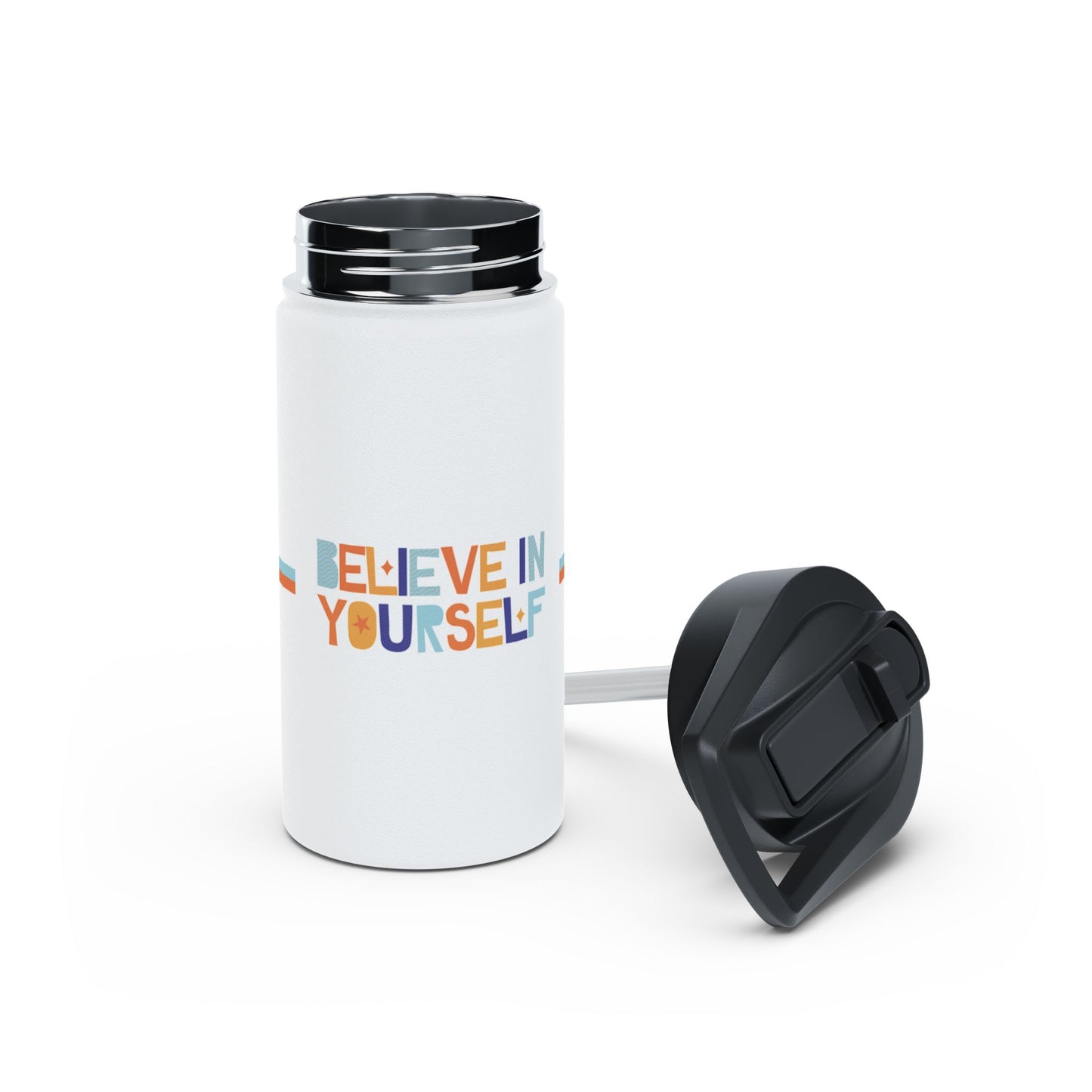 Motivational Stainless Steel Water Bottle - "Believe in Yourself"