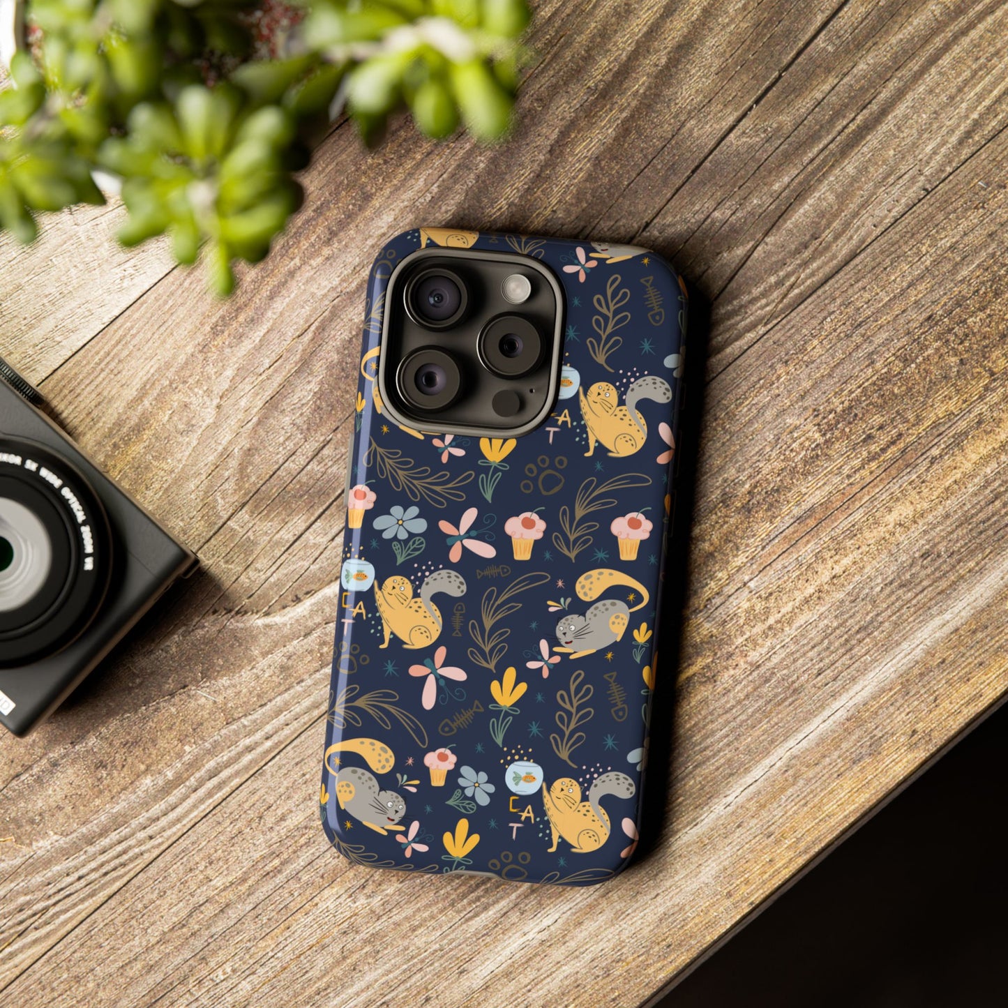 Cat-Themed Tough Phone Case - Tough Case For Stylish Protection