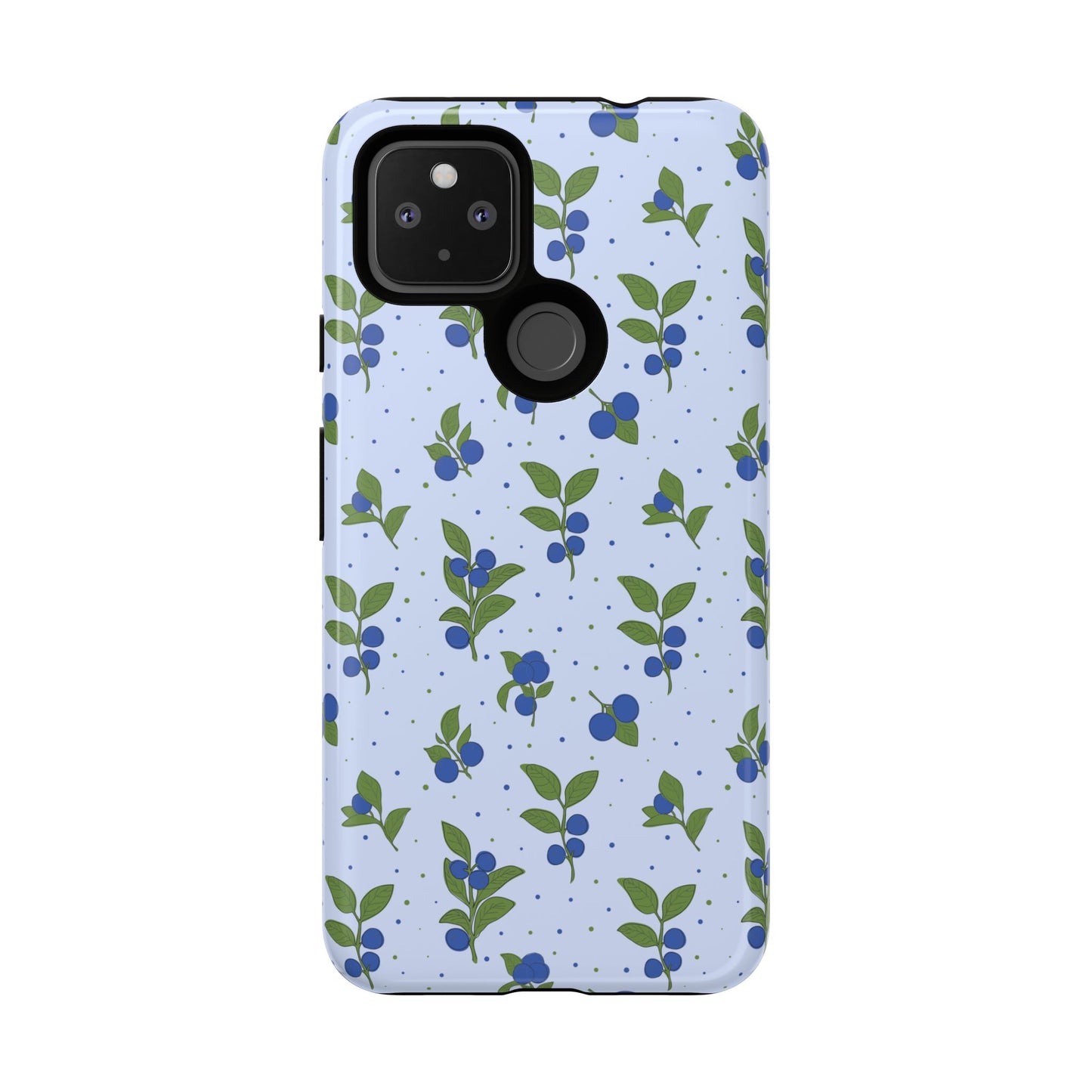 Floral Tough Phone Case - Blueberry Blossom Design