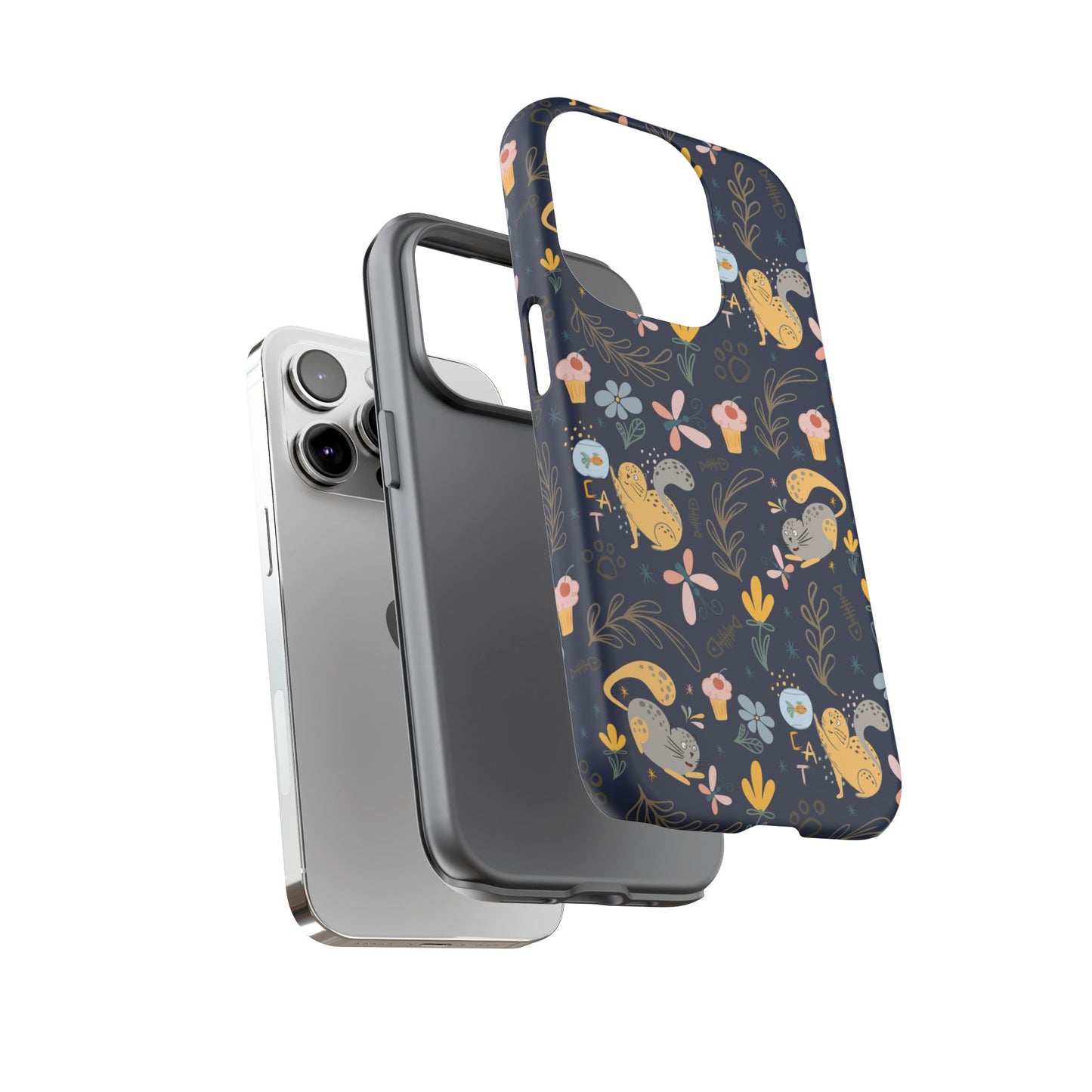 Cat-Themed Tough Phone Case - Tough Case For Stylish Protection