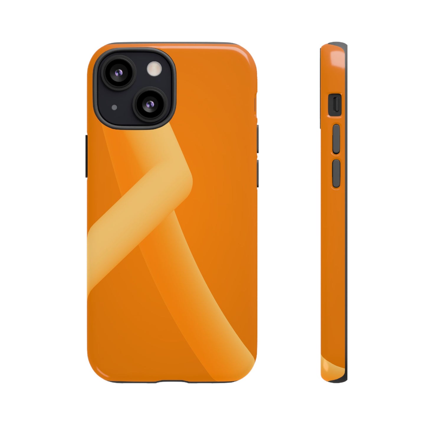 Stylish Tough Phone Case - Modern Orange Design for Ultimate Protection