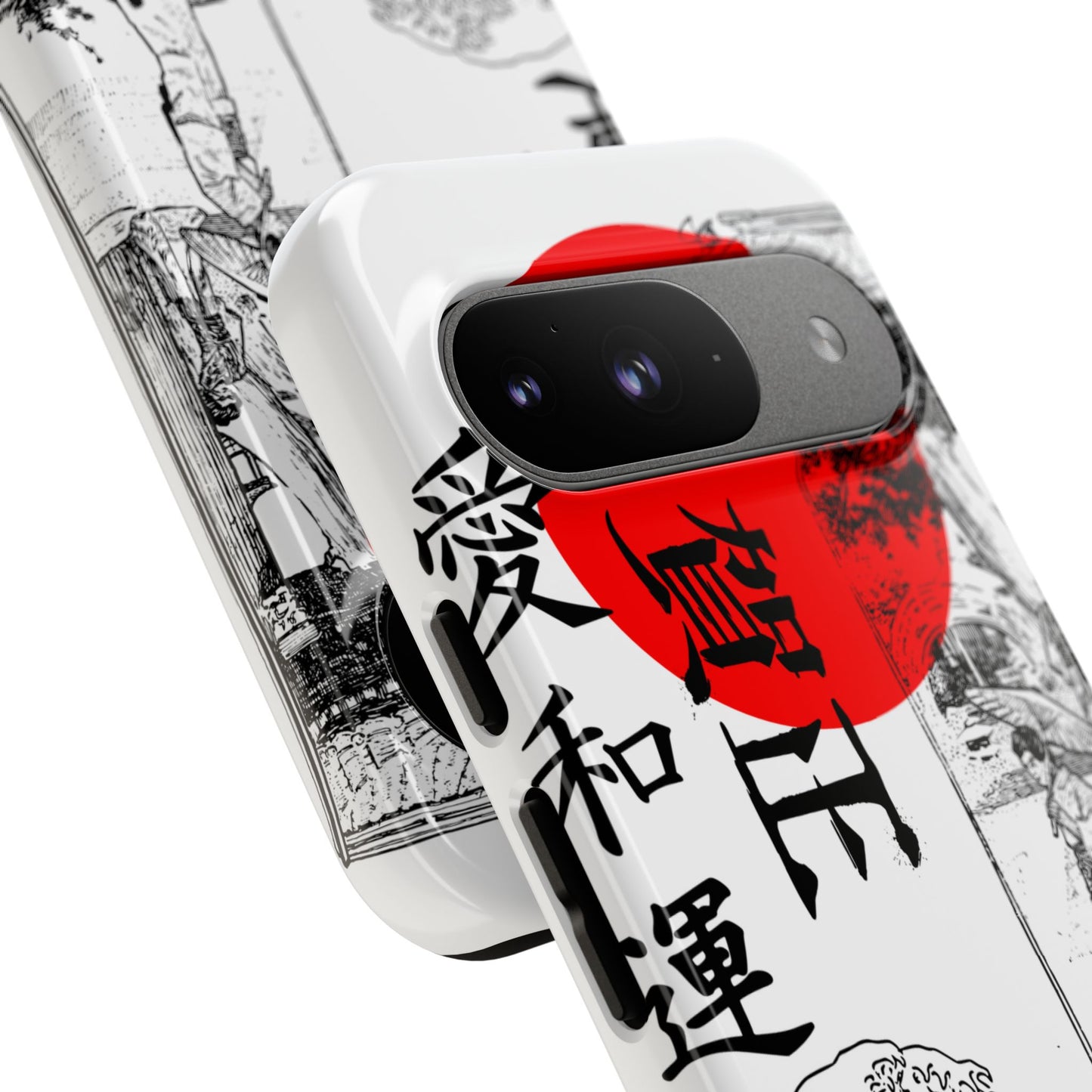 Japanese Zen Art Phone Case - Tough Cases with Wave Design