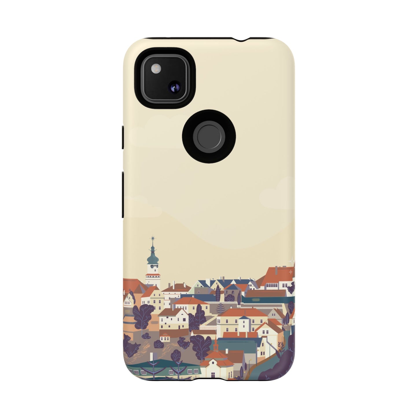Artistic Phone Case - Charming Village Design