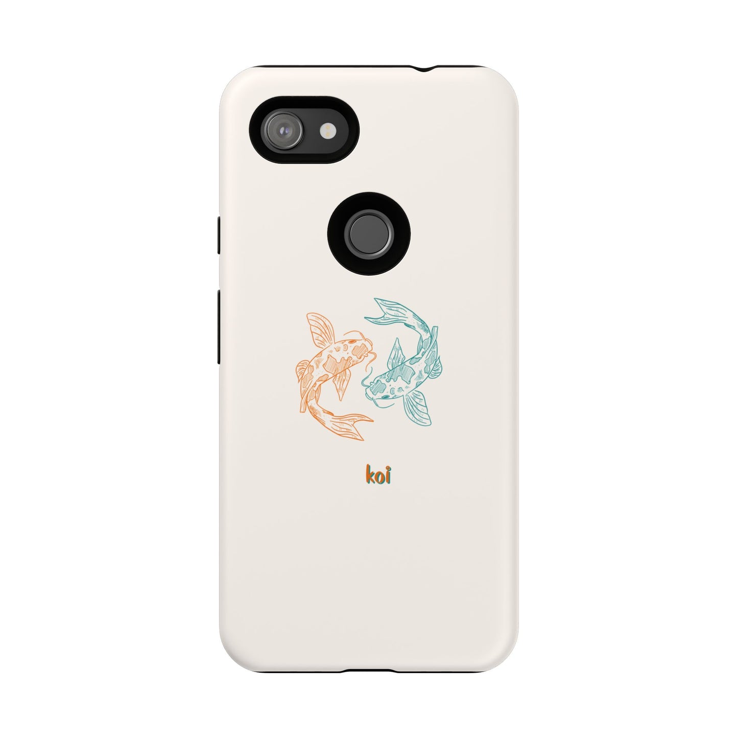 Koi Fish Tough Phone Case - Stylish & Durable Design for Aqua Lovers