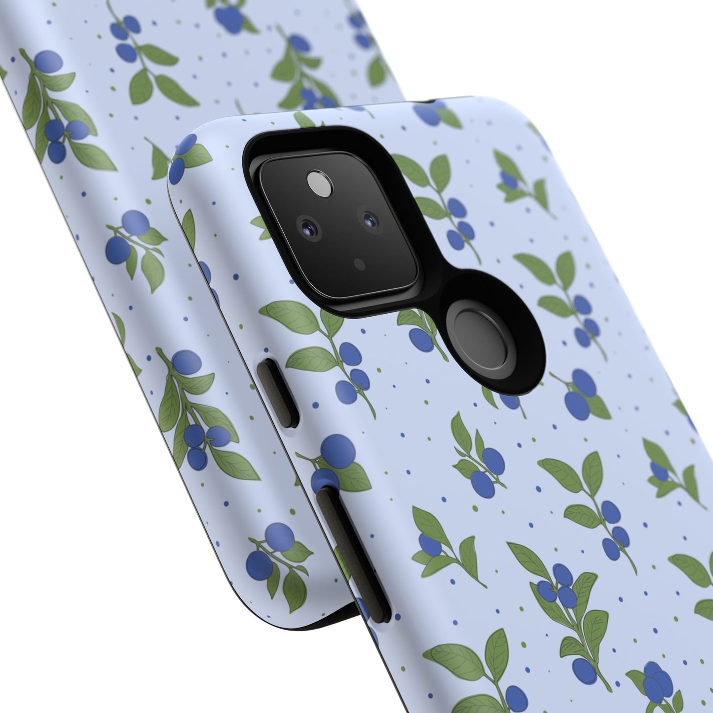 Floral Tough Phone Case - Blueberry Blossom Design