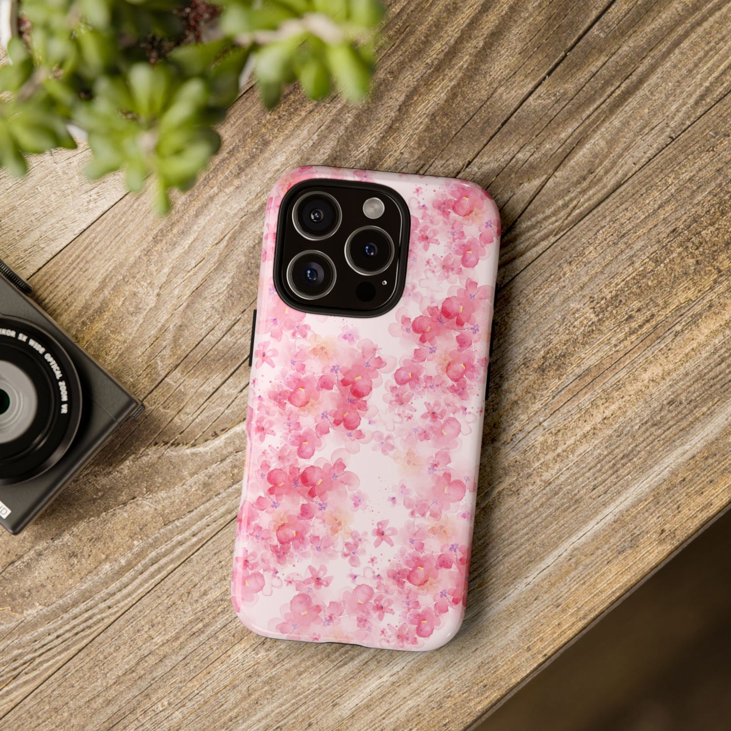 Floral Phone Case - Tough Cases with Pink Blossom Design