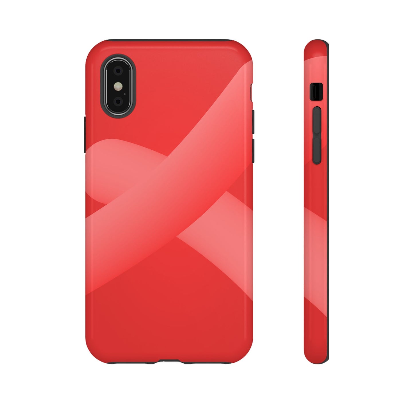 Stylish Tough Phone Case - Modern Red Design for Ultimate Protection