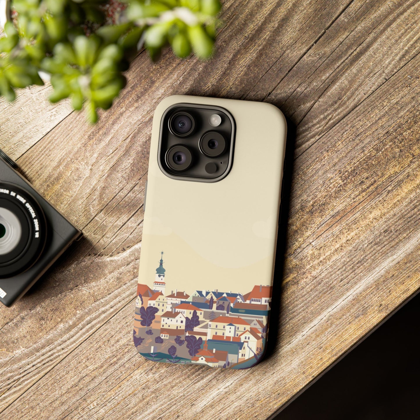 Artistic Phone Case - Charming Village Design