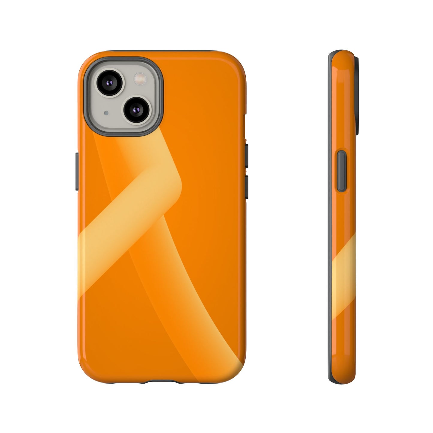Stylish Tough Phone Case - Modern Orange Design for Ultimate Protection