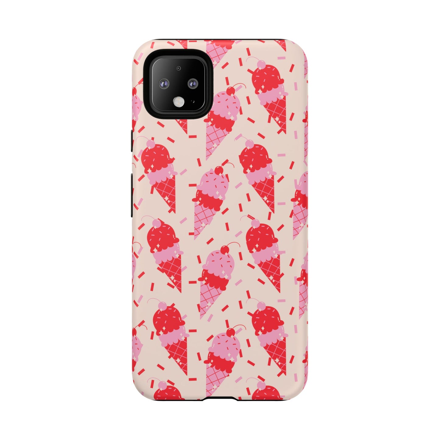 Ice Cream Phone Case - Cute Tough Cases for Ice Cream Lovers, Fun Summer Accessory, Birthday Gift, Colorful iPhone Cover