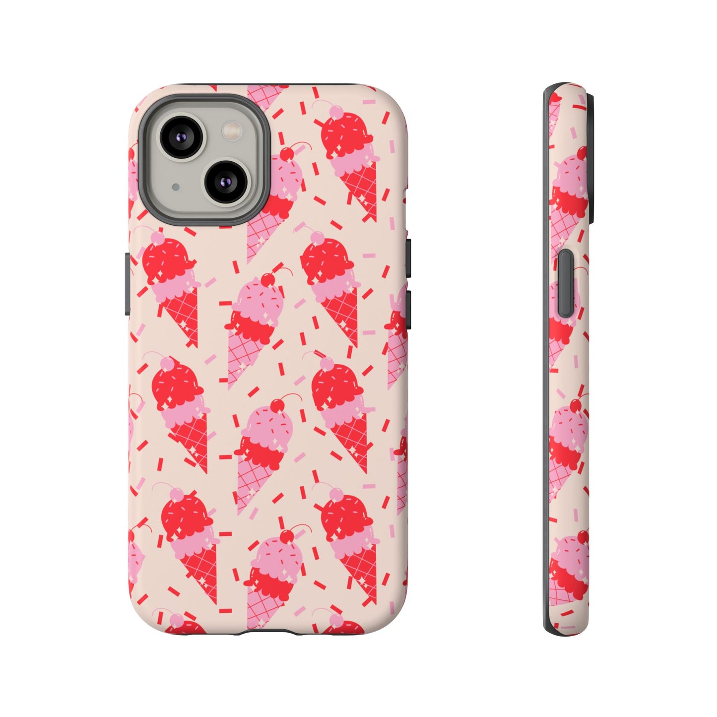 Ice Cream Phone Case - Cute Tough Cases for Ice Cream Lovers, Fun Summer Accessory, Birthday Gift, Colorful iPhone Cover