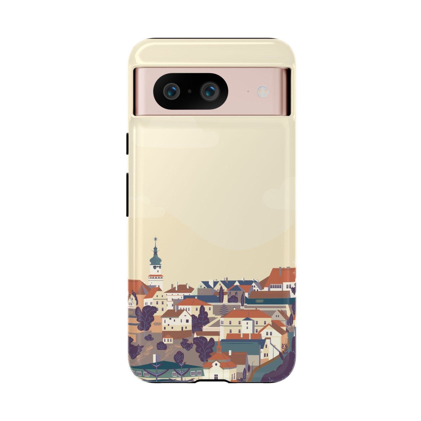 Artistic Phone Case - Charming Village Design