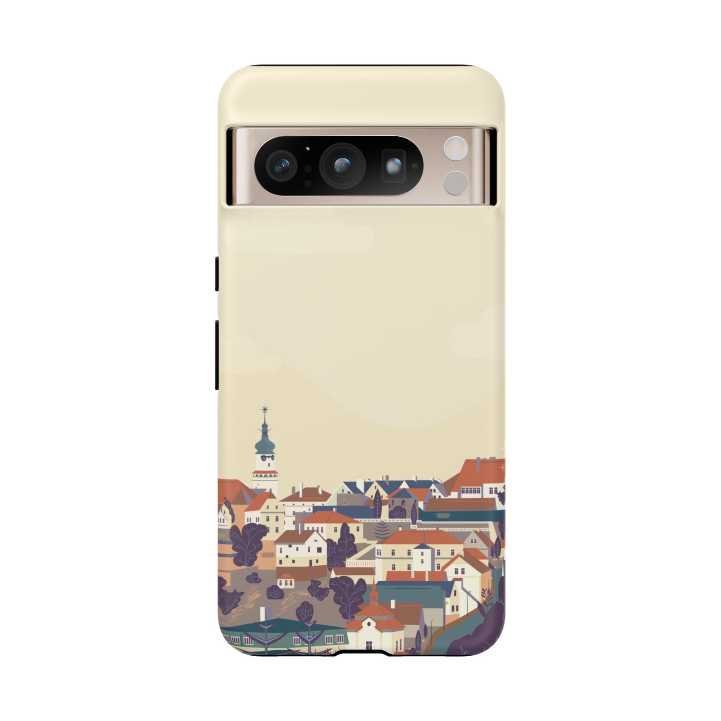 Artistic Phone Case - Charming Village Design