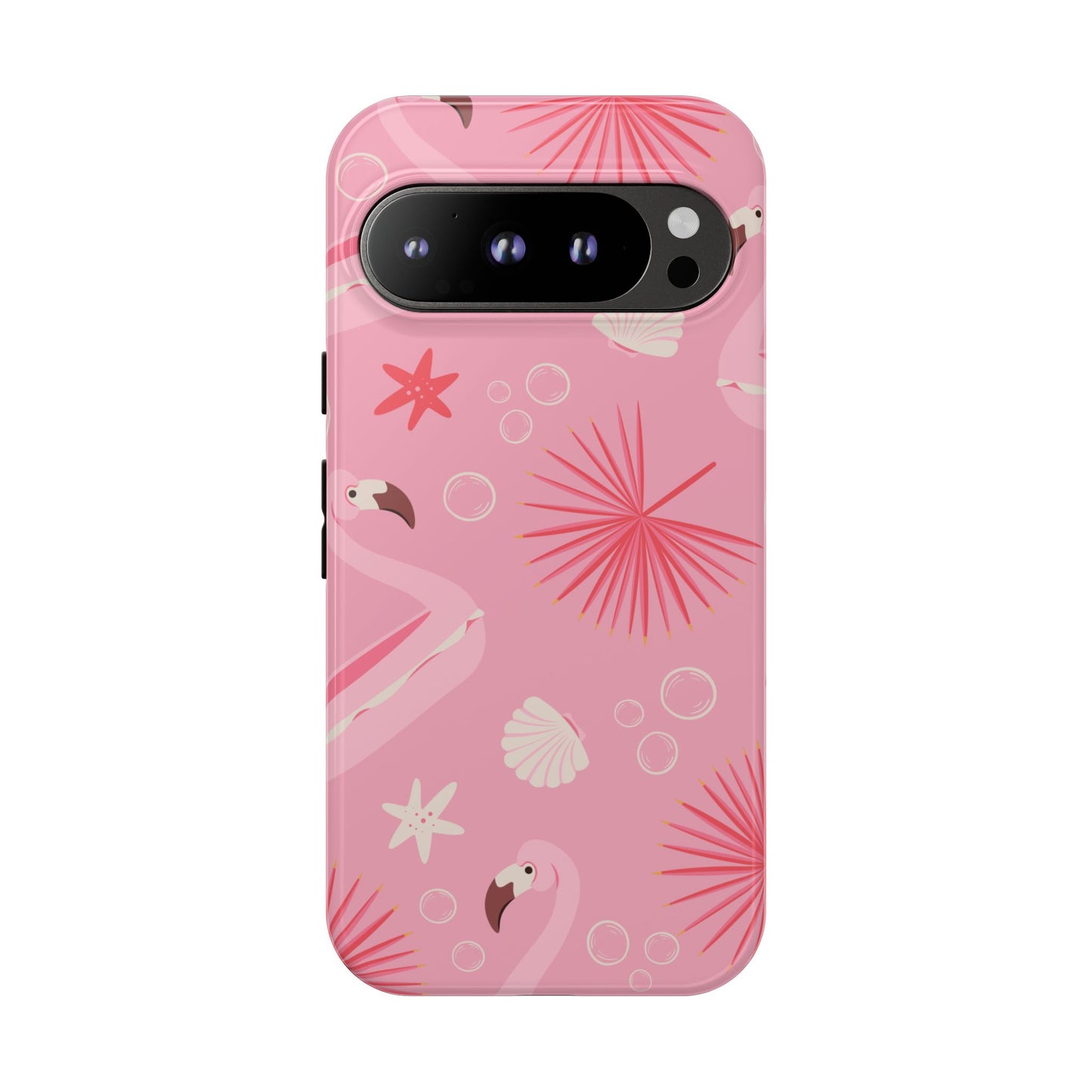 Tough Cases: Tropical Flamingo Phone Case for Summer Vibes