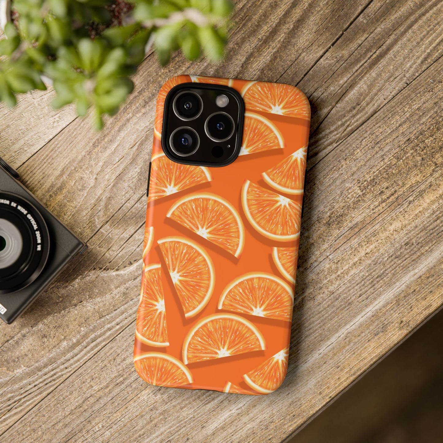 Vibrant Orange Slice Phone Case - Tough Cases for Phone Protection
