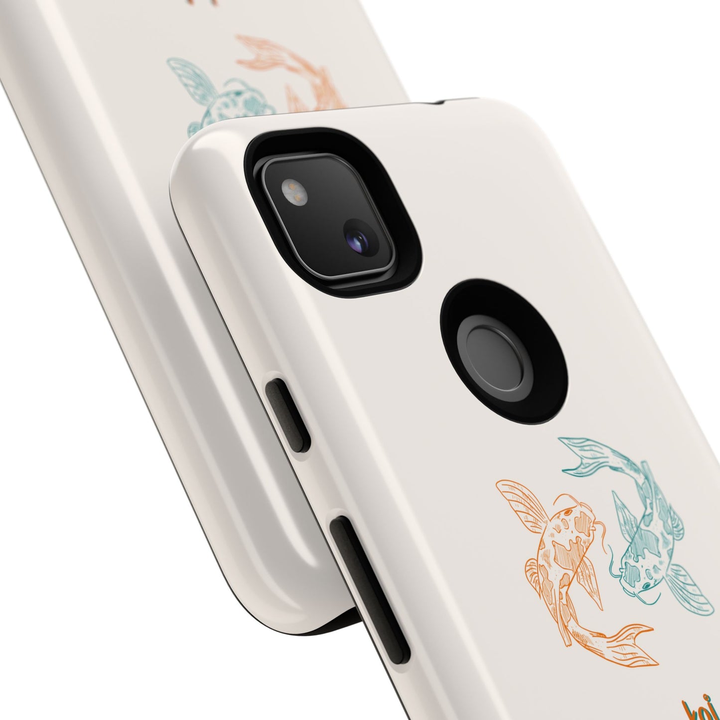 Koi Fish Tough Phone Case - Stylish & Durable Design for Aqua Lovers