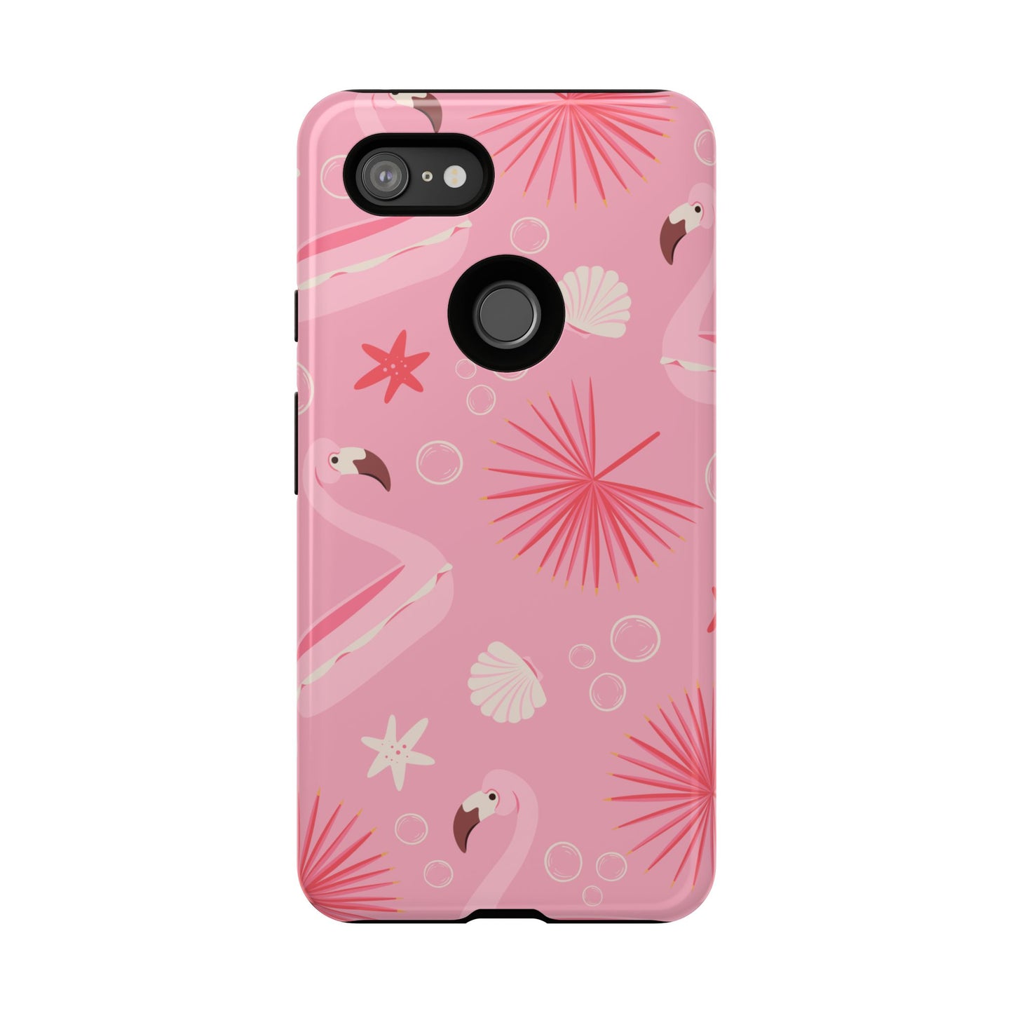 Tough Cases: Tropical Flamingo Phone Case for Summer Vibes