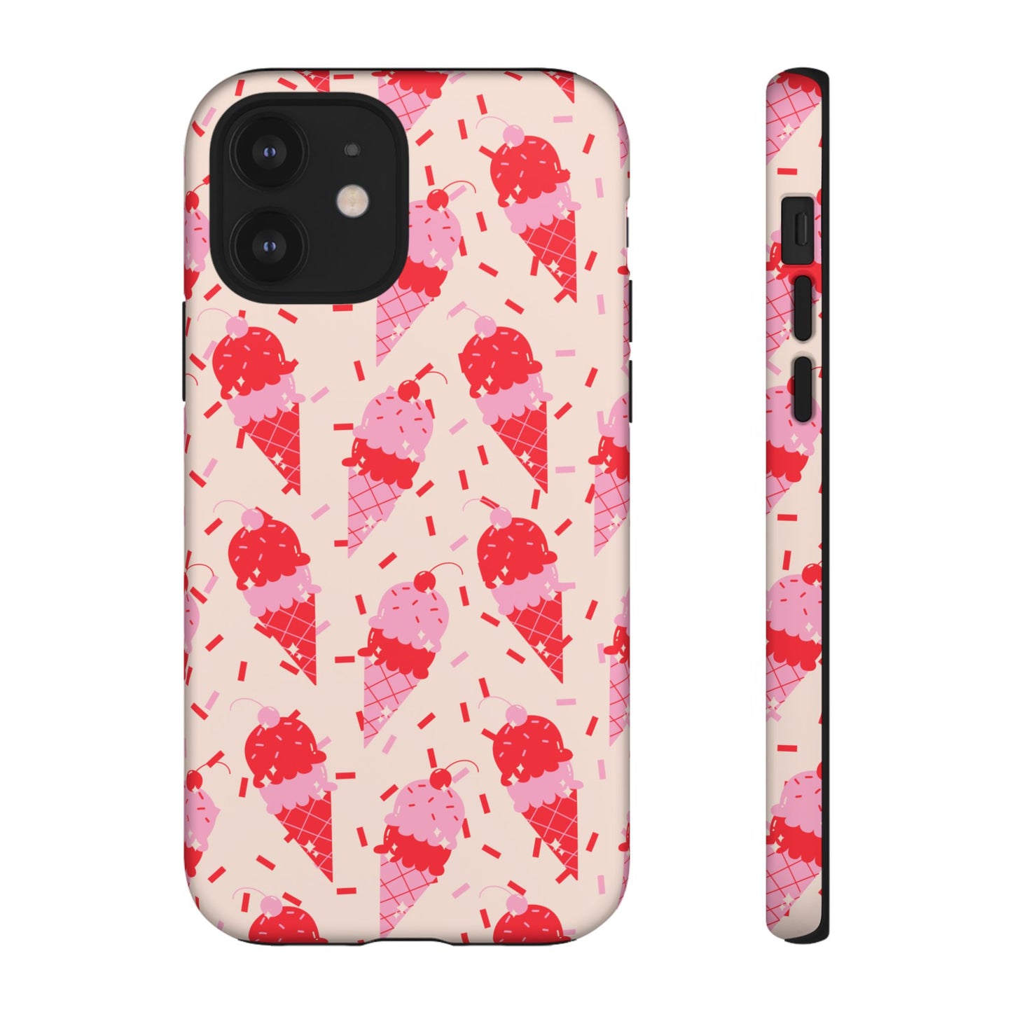 Ice Cream Phone Case - Cute Tough Cases for Ice Cream Lovers, Fun Summer Accessory, Birthday Gift, Colorful iPhone Cover