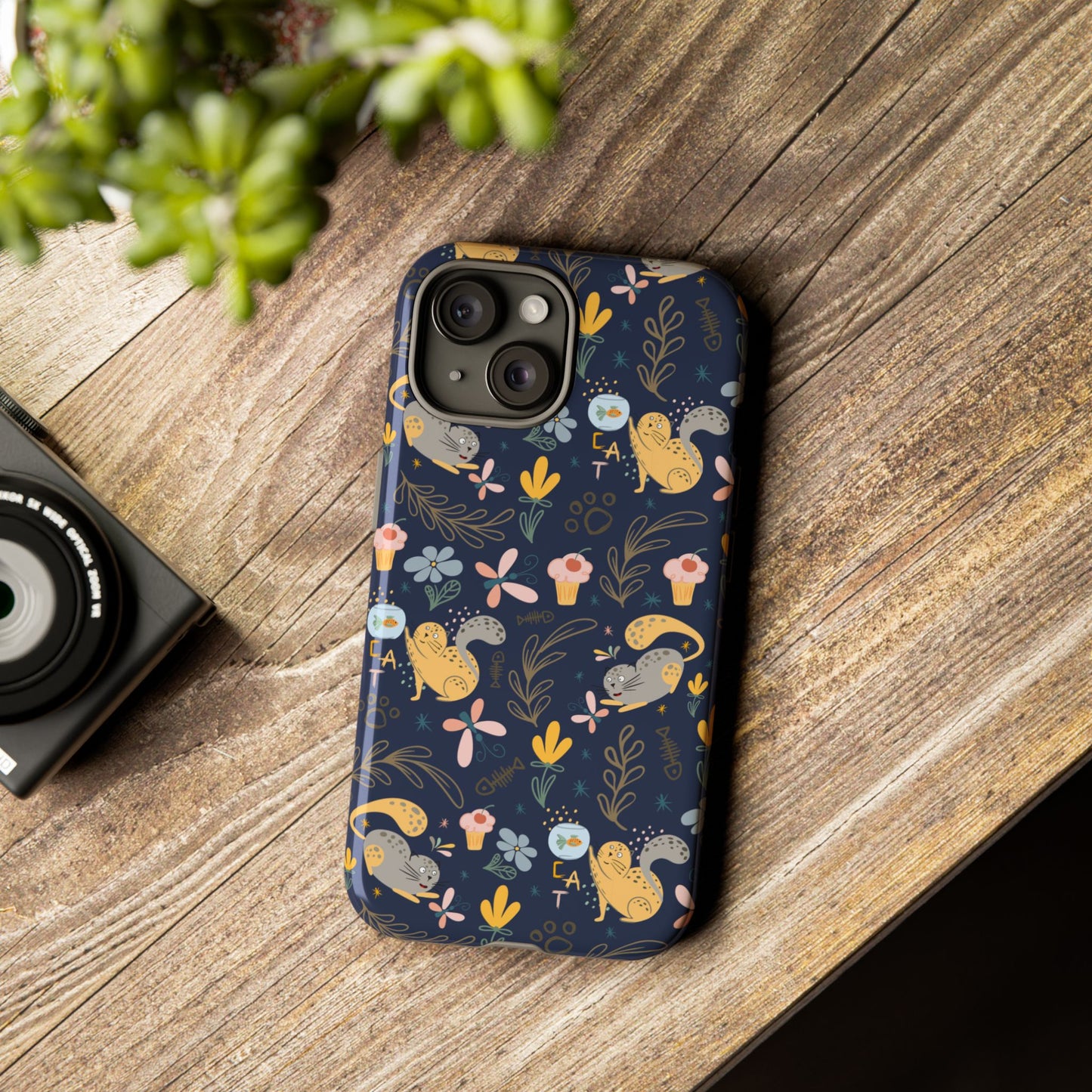 Cat-Themed Tough Phone Case - Tough Case For Stylish Protection