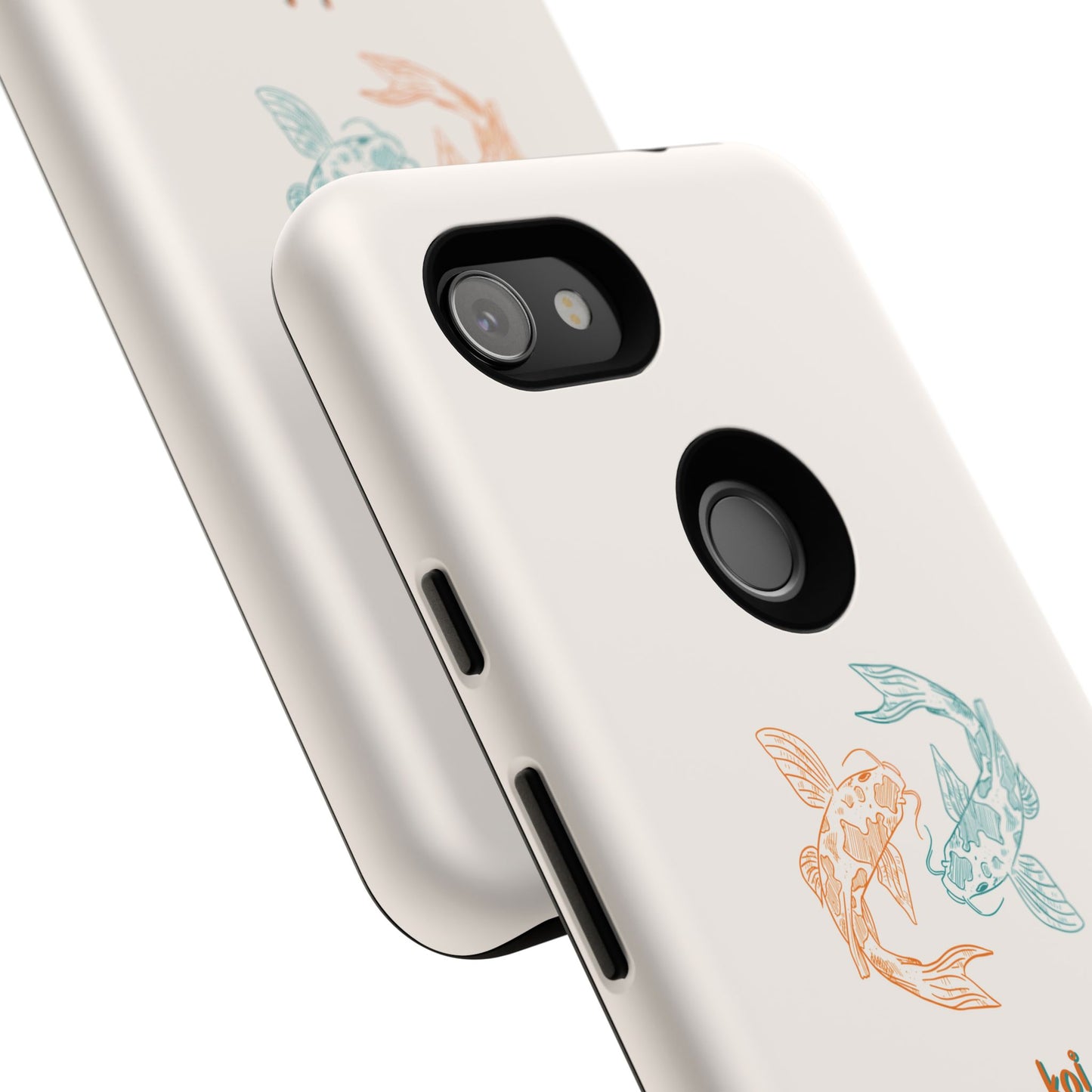 Koi Fish Tough Phone Case - Stylish & Durable Design for Aqua Lovers