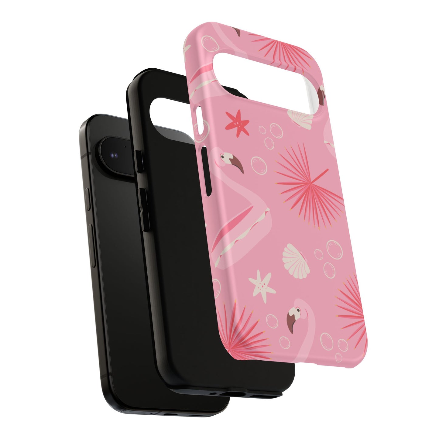 Tough Cases: Tropical Flamingo Phone Case for Summer Vibes