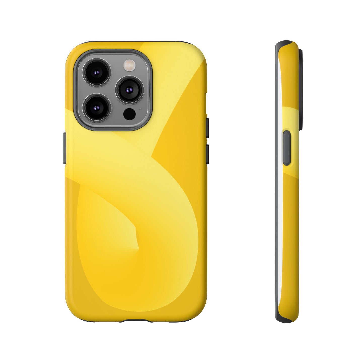 Stylish Tough Phone Case - Modern Yellow Design for Ultimate Protection