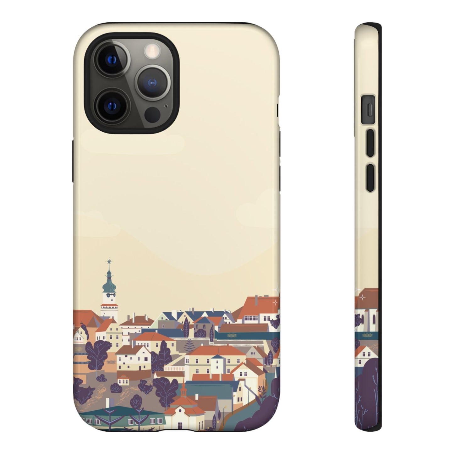 Artistic Phone Case - Charming Village Design