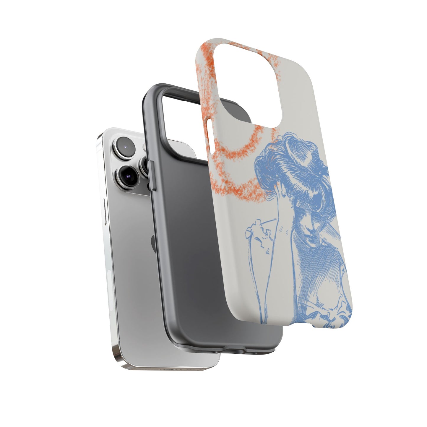 Artistic Phone Case with Stress Relief Design