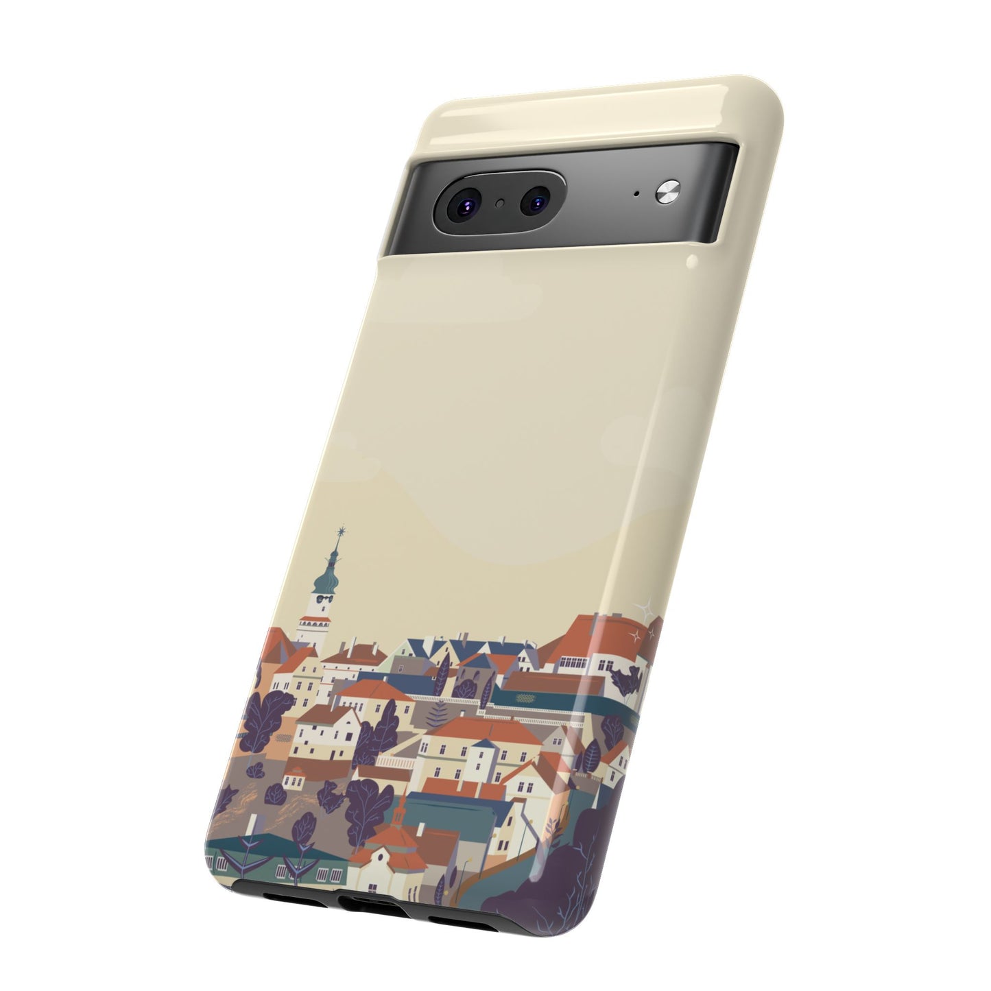 Artistic Phone Case - Charming Village Design
