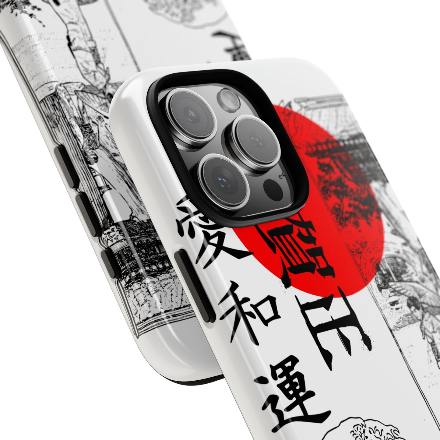 Japanese Zen Art Phone Case - Tough Cases with Wave Design