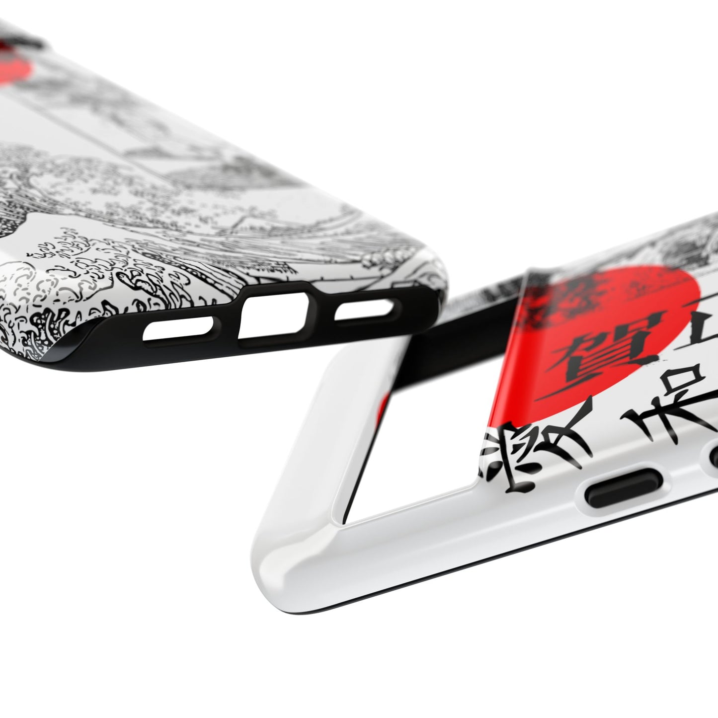 Japanese Zen Art Phone Case - Tough Cases with Wave Design